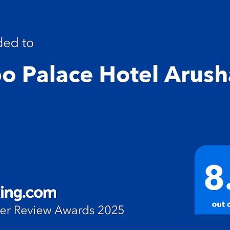 Kibo Palace Hotel Arusha Exterior foto